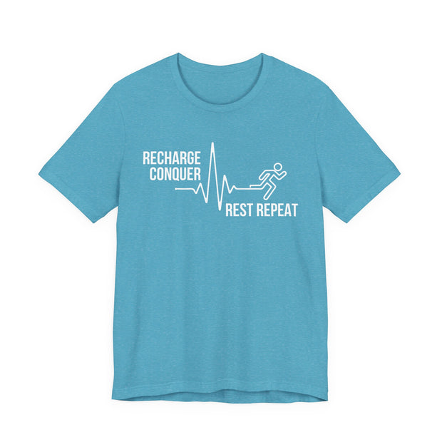 Conquer cycle Unisex Jersey Tee - Relaxed & Refined