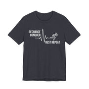 Conquer cycle Unisex Jersey Tee - Relaxed & Refined