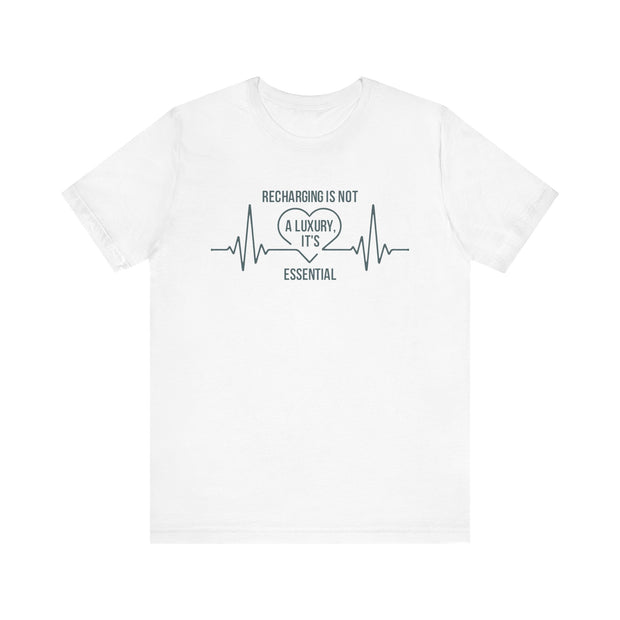 Recharging Essential Unisex Jersey Tee - Relaxed & Refined
