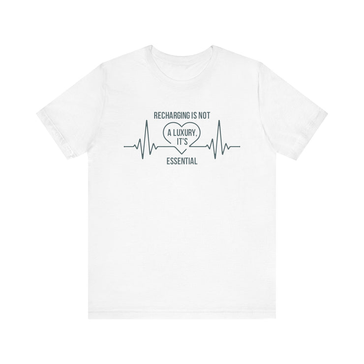 Recharging Essential Unisex Jersey Tee - Relaxed & Refined