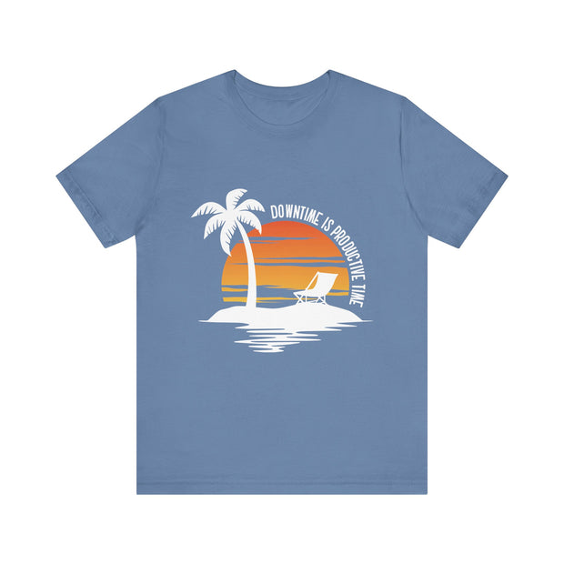 Beach Downtime Unisex Jersey Tee - Relaxed & Refined
