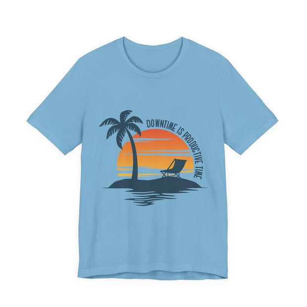 Beach Downtime Unisex Jersey Tee - Relaxed & Refined