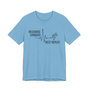 Conquer cycle Unisex Jersey Tee - Relaxed & Refined