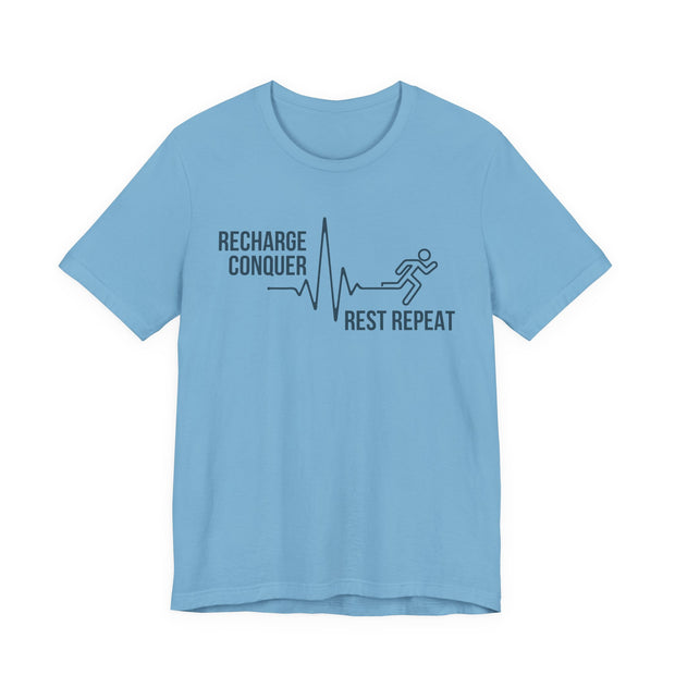 Conquer cycle Unisex Jersey Tee - Relaxed & Refined