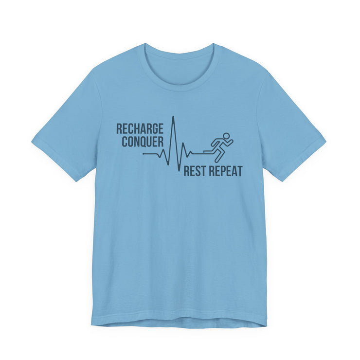 Conquer cycle Unisex Jersey Tee - Relaxed & Refined