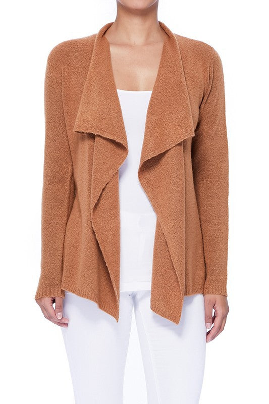 Brown Cape Sweater Cardigan 