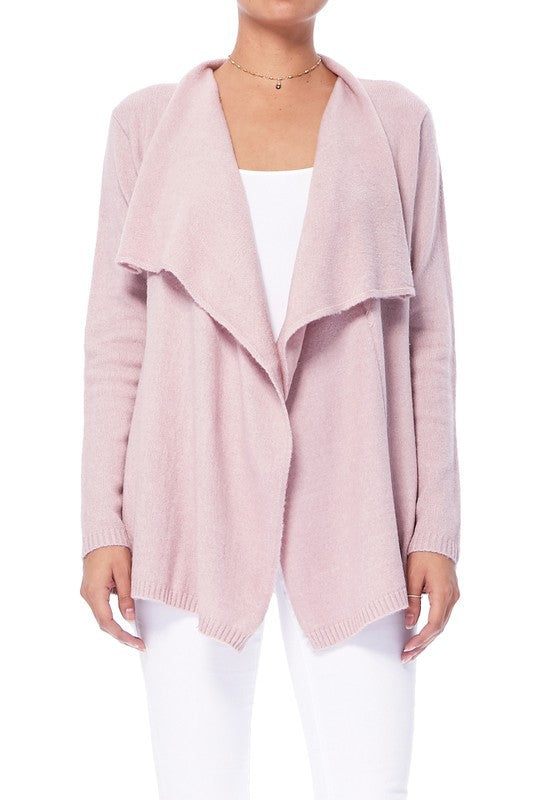 Baby Pink Cape Sweater Cardigan 