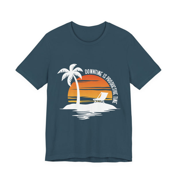 Beach Downtime Unisex Jersey Tee - Relaxed & Refined