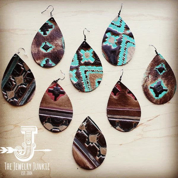 Large Teardrop Earrings in Navajo product image 2