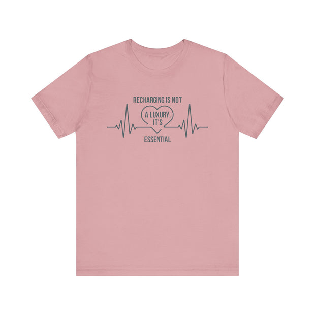 Recharging Essential Unisex Jersey Tee - Relaxed & Refined