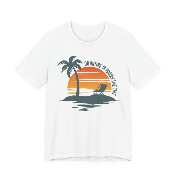 Beach Downtime Unisex Jersey Tee - Relaxed & Refined
