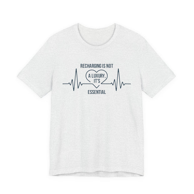 Recharging Essential Unisex Jersey Tee - Relaxed & Refined
