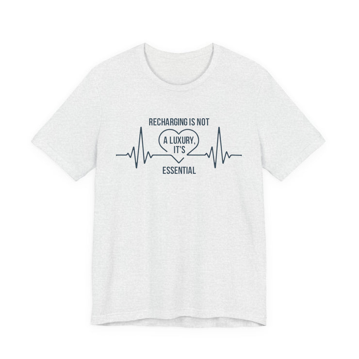 Recharging Essential Unisex Jersey Tee - Relaxed & Refined