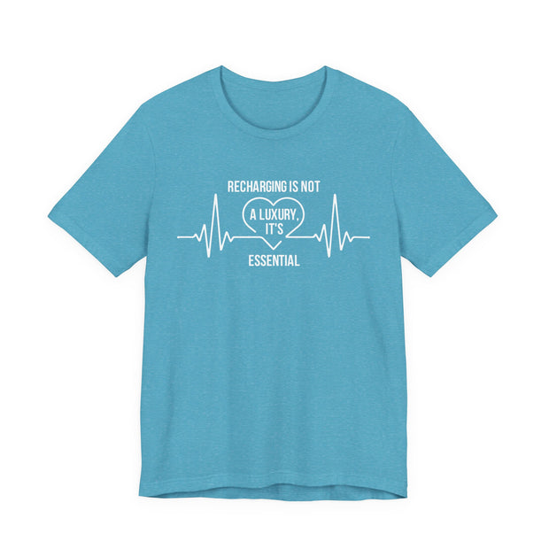 Recharging Essential Unisex Jersey Tee - Relaxed & Refined