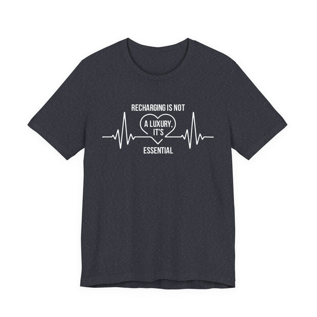 Recharging Essential Unisex Jersey Tee - Relaxed & Refined