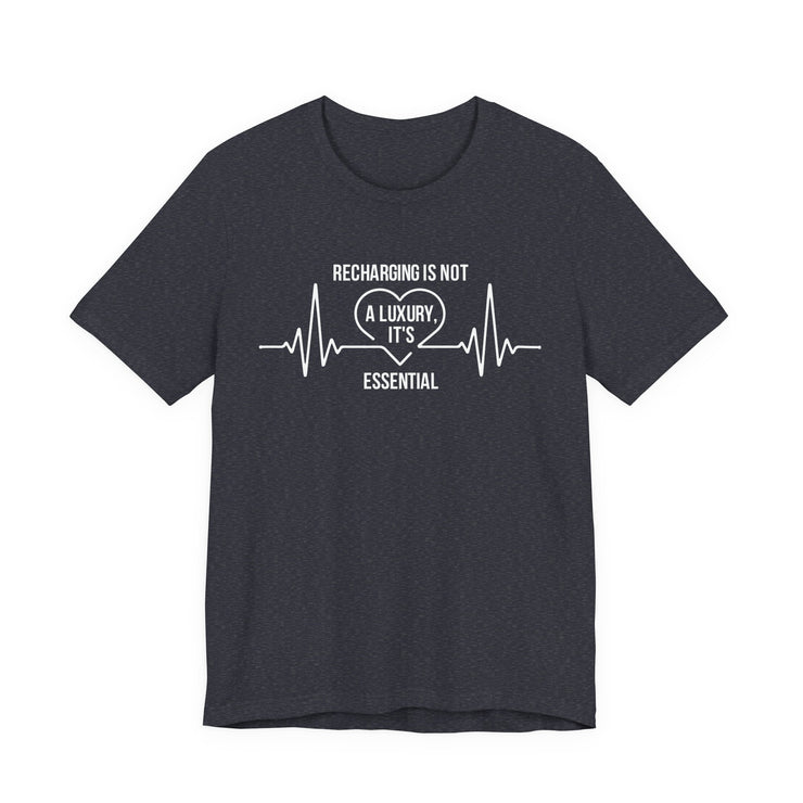 Recharging Essential Unisex Jersey Tee - Relaxed & Refined