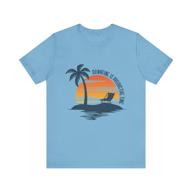 Beach Downtime Unisex Jersey Tee - Relaxed & Refined