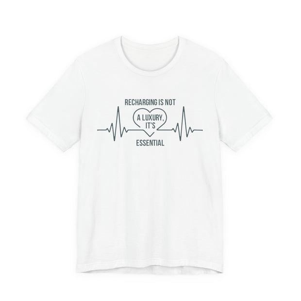 Recharging Essential Unisex Jersey Tee - Relaxed & Refined