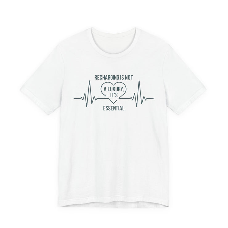 Recharging Essential Unisex Jersey Tee - Relaxed & Refined