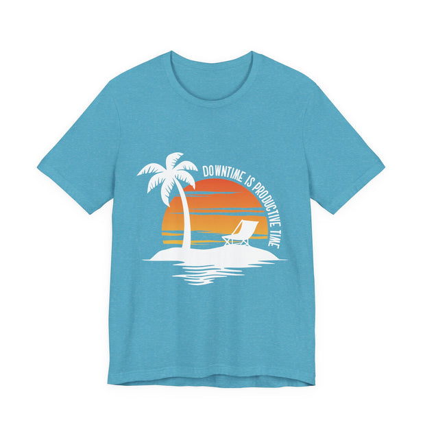 Beach Downtime Unisex Jersey Tee - Relaxed & Refined