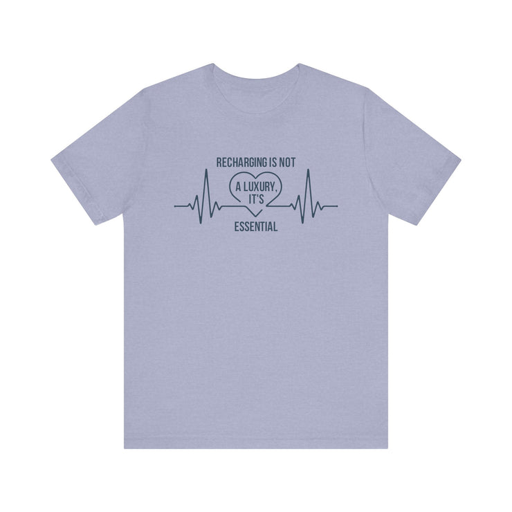 Recharging Essential Unisex Jersey Tee - Relaxed & Refined