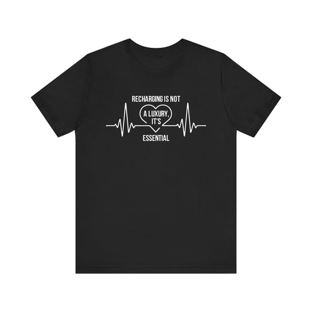 Recharging Essential Unisex Jersey Tee - Relaxed & Refined