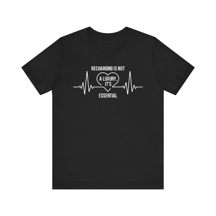 Recharging Essential Unisex Jersey Tee - Relaxed & Refined