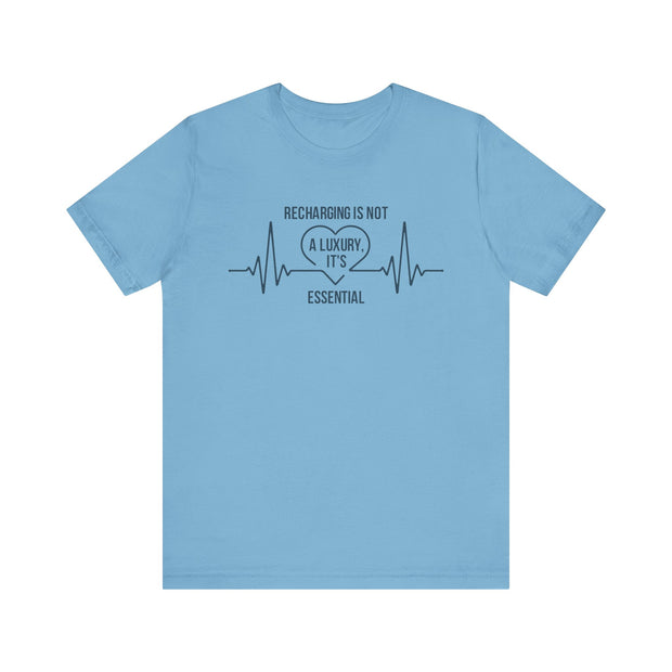Recharging Essential Unisex Jersey Tee - Relaxed & Refined