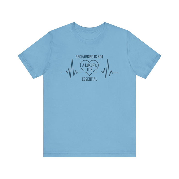 Recharging Essential Unisex Jersey Tee - Relaxed & Refined
