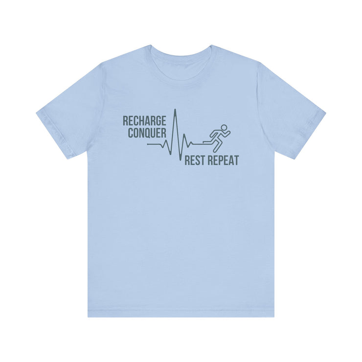 Conquer cycle Unisex Jersey Tee - Relaxed & Refined