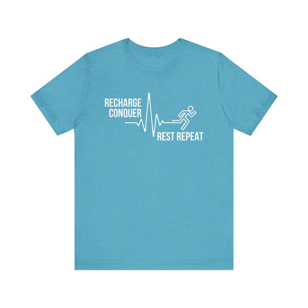 Conquer cycle Unisex Jersey Tee - Relaxed & Refined
