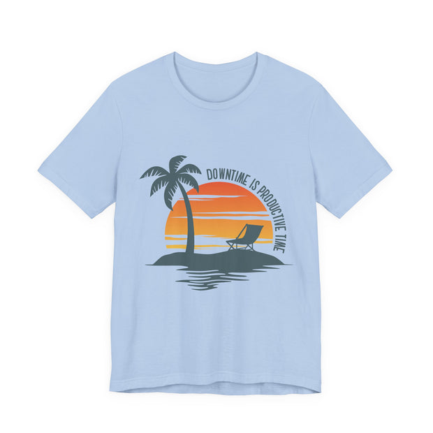 Beach Downtime Unisex Jersey Tee - Relaxed & Refined