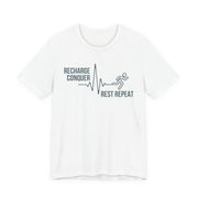 Conquer cycle Unisex Jersey Tee - Relaxed & Refined