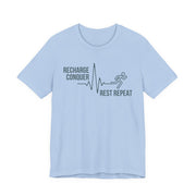 Conquer cycle Unisex Jersey Tee - Relaxed & Refined