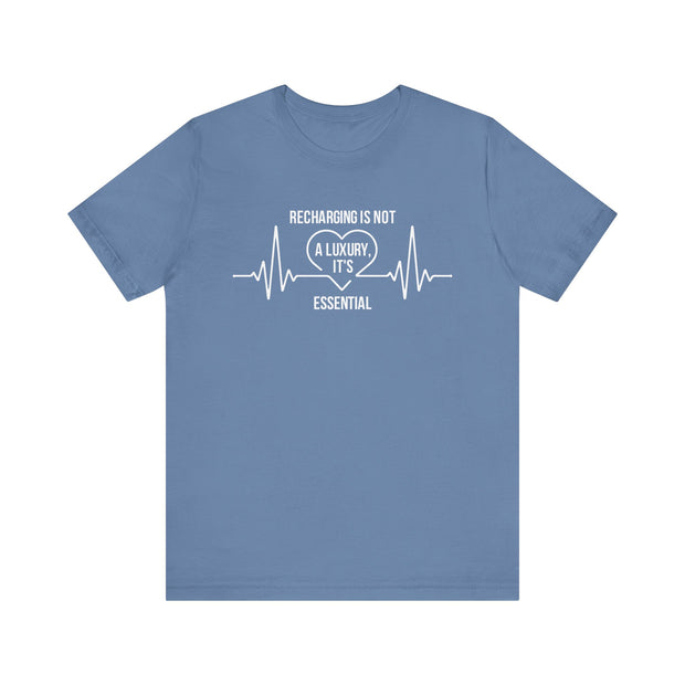 Recharging Essential Unisex Jersey Tee - Relaxed & Refined