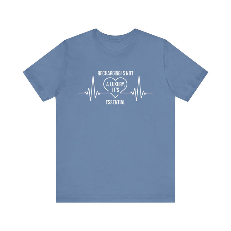 Recharging Essential Unisex Jersey Tee - Relaxed & Refined