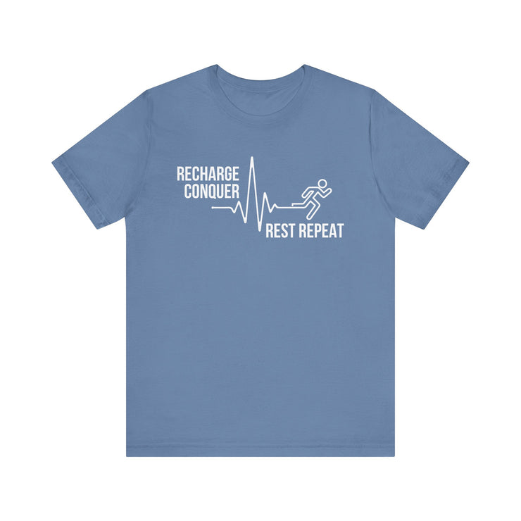 Conquer cycle Unisex Jersey Tee - Relaxed & Refined