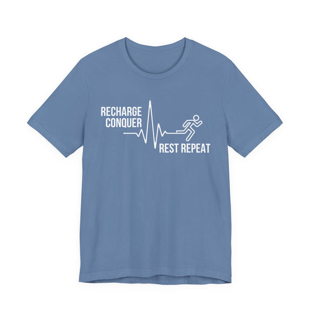 Conquer cycle Unisex Jersey Tee - Relaxed & Refined