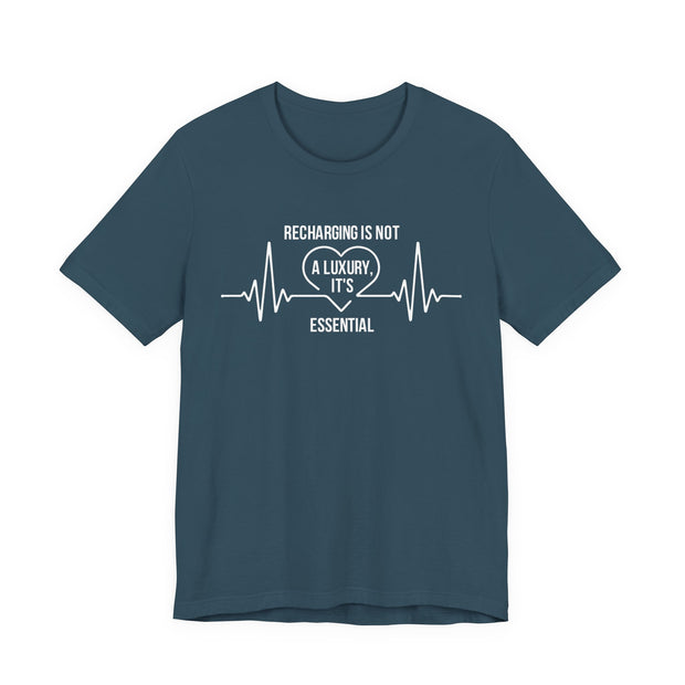 Recharging Essential Unisex Jersey Tee - Relaxed & Refined