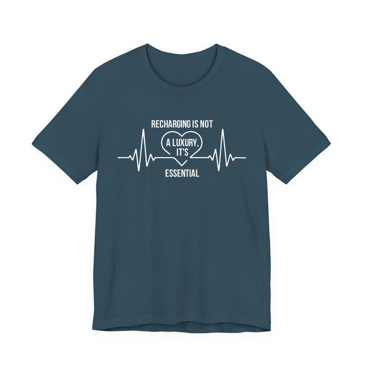 Recharging Essential Unisex Jersey Tee - Relaxed & Refined