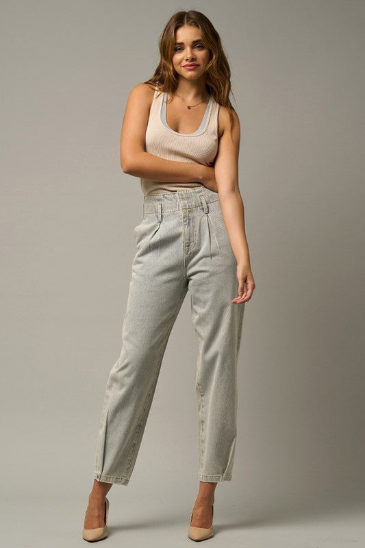 Super High Waist Balloon Jeans
