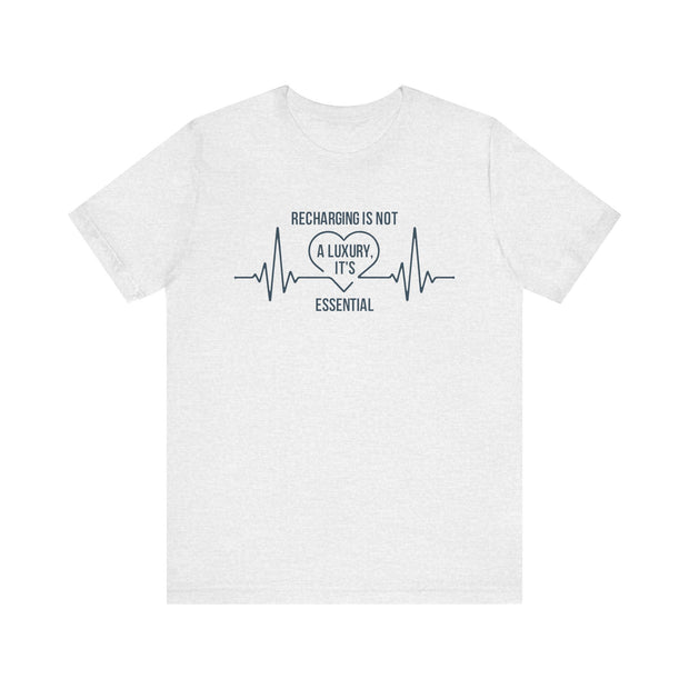 Recharging Essential Unisex Jersey Tee - Relaxed & Refined