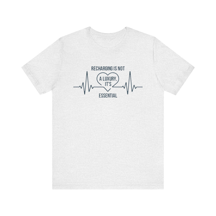 Recharging Essential Unisex Jersey Tee - Relaxed & Refined