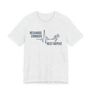 Conquer cycle Unisex Jersey Tee - Relaxed & Refined