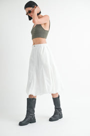 PARACHUTE BUBBLE MIDI SKIRT