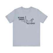Conquer cycle Unisex Jersey Tee - Relaxed & Refined