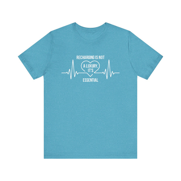 Recharging Essential Unisex Jersey Tee - Relaxed & Refined