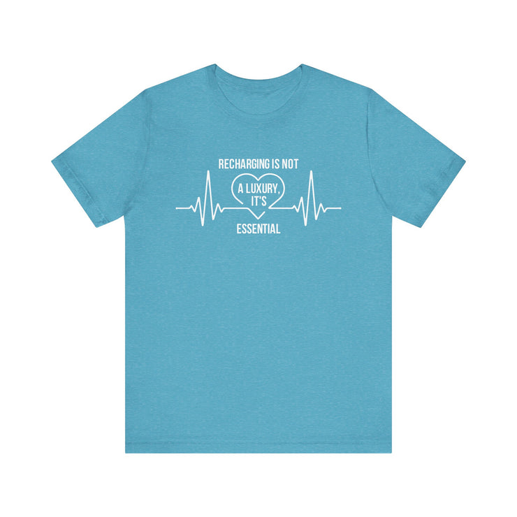 Recharging Essential Unisex Jersey Tee - Relaxed & Refined