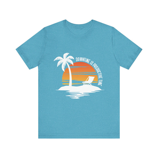 Beach Downtime Unisex Jersey Tee - Relaxed & Refined