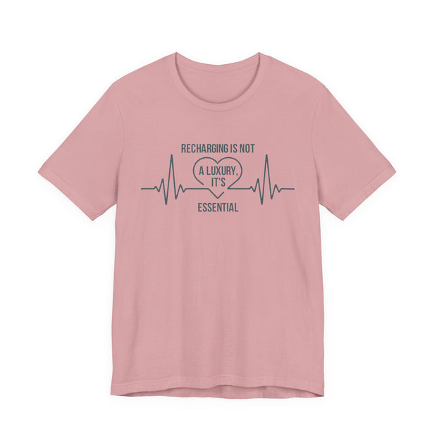 Recharging Essential Unisex Jersey Tee - Relaxed & Refined